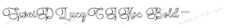 SweiDLucyCJKsc Bold字体转换